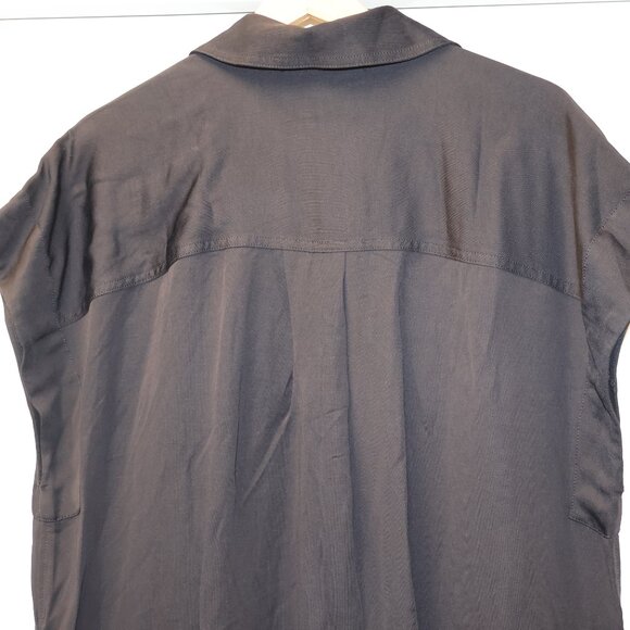 Madewell Elegant Black Button-Down Mini Dress - Picture 13 of 15